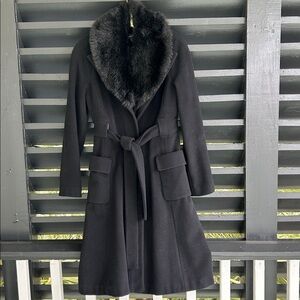 bebe Classic Black Winter Coat